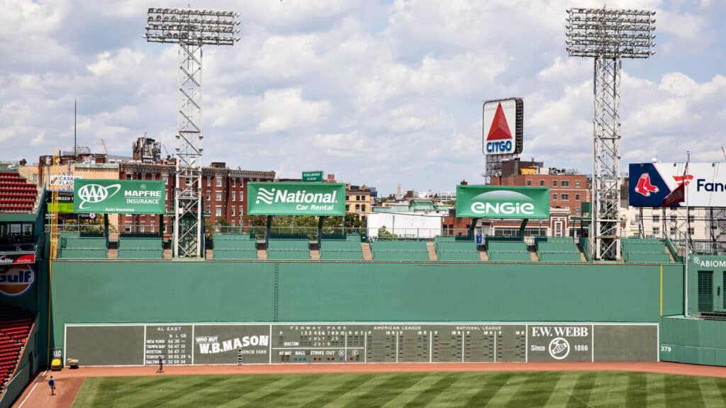En bild som visar hur ballpark factors, en typ av baseboll situationsfaktorer, ser ut i praktiken.